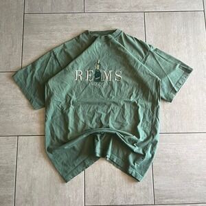 Alma Mater Reims France Champagne Embroidered Green T Shirt XXL